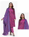 3 Piece Printed Lawn Suit with Dupatta for Women 1027