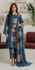 3 Piece Printed Lawn Suit with Dupatta for Women 1031