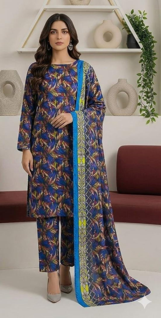 3-Piece Printed Lawn Suit with Dupatta | Zareena Collection 029
