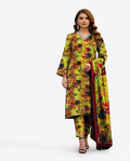 Floral 3-Piece Lawn Suit – Elegant Summer Wear 1003