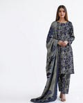 Floral 3-Piece Lawn Suit – Elegant Summer Wear 1013