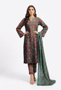 3 Piece Printed Lawn Suit with Dupatta for Women 1034
