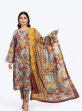 3 Piece Printed Lawn Suit with Dupatta for Women 1031