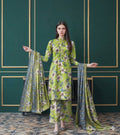 3 Piece Printed Lawn Suit with Dupatta for Women 1015