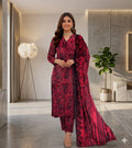 3 Piece Printed Lawn Suit with Dupatta for Women 1018