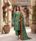 3 Piece Printed Lawn Suit with Dupatta for Women 1005