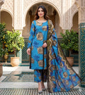 3 Piece Printed Lawn Suit with Dupatta for Women 1006