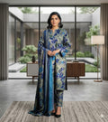 3 Piece Printed Lawn Suit with Dupatta for Women 1009